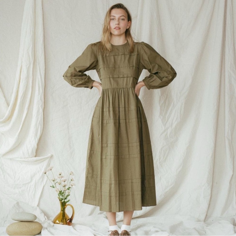 Christy Dawn Mae Dress Olive Green Size S